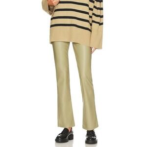 Revolve / We Wore What Vegan Leather Kick Flare /Buttery Vegan Leather Oat sz 26